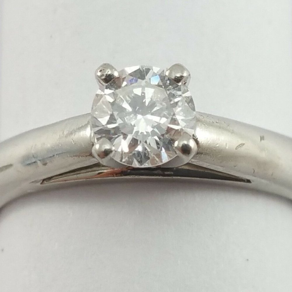 Exquisite Solid White Platinum 950pl Designer Eng… - image 6